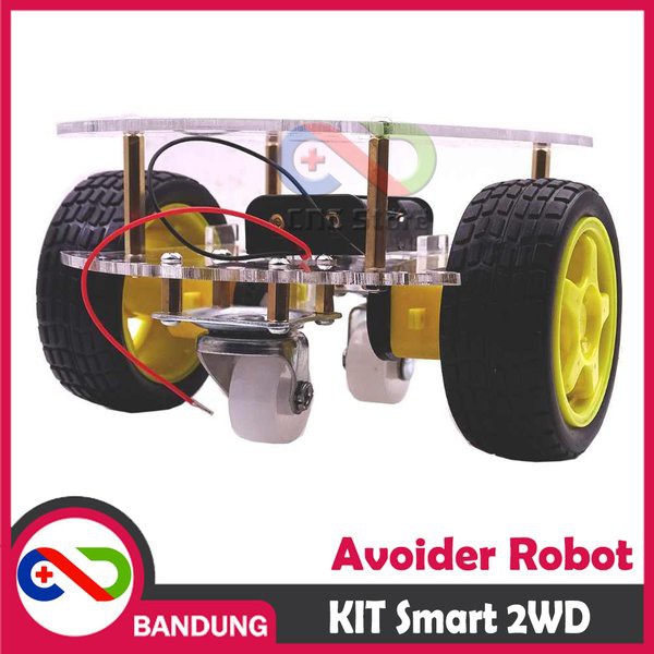 [KIT-0007] KIT SMART CAR CHASSIS CHASIS 2WD ROBOT TRACING OBSTACLE AVOIDANCE AVOIDER