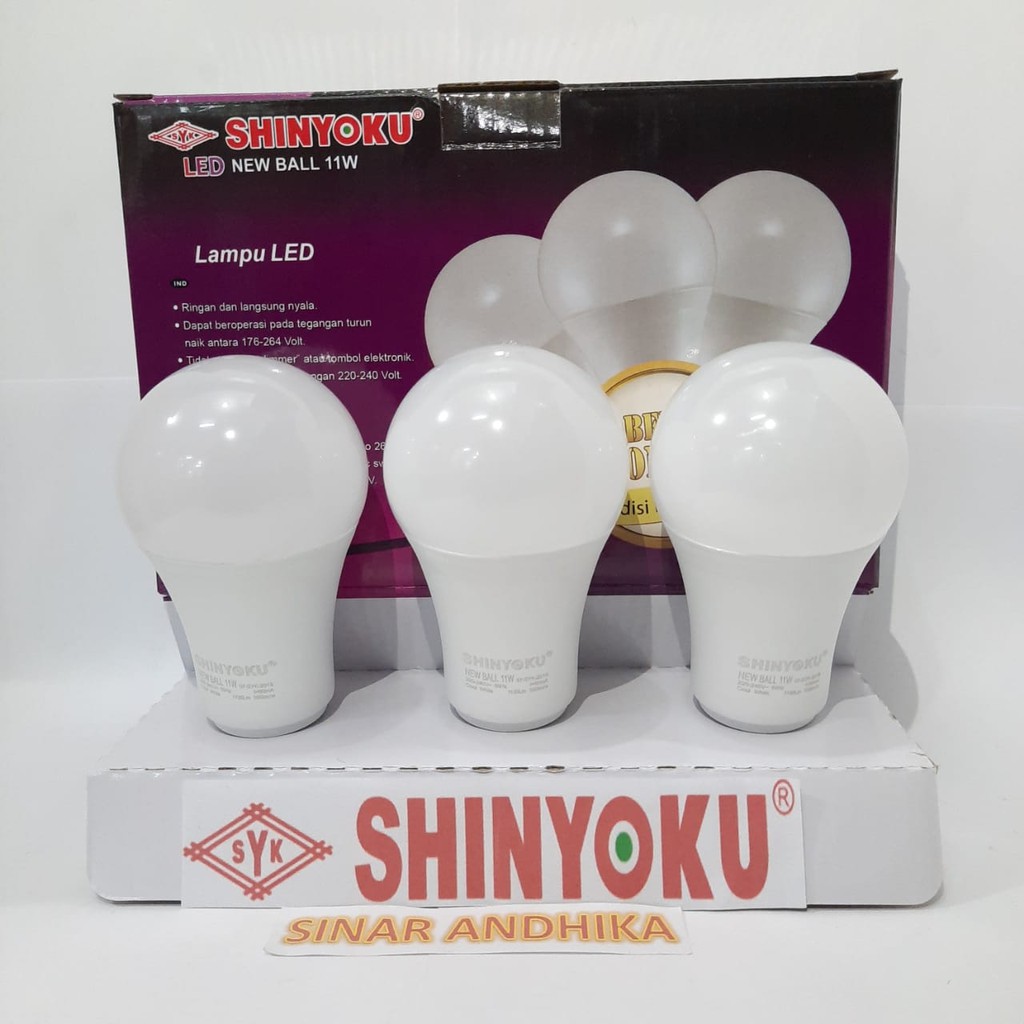 LAMPU LED SHINYOKU 11 WATT PACK