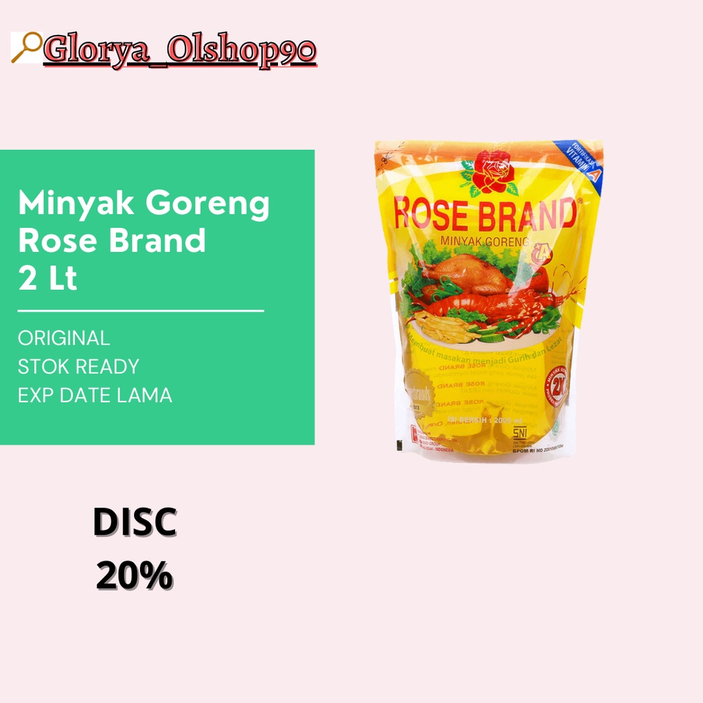 

SALE HEMAT 20% Minyak Goreng Rose Brand 2Liter