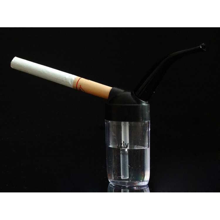 Yajue Pipa Rokok Portable Hookah Water Tobacco Smoking Pipe Bong YJ101-Hitam