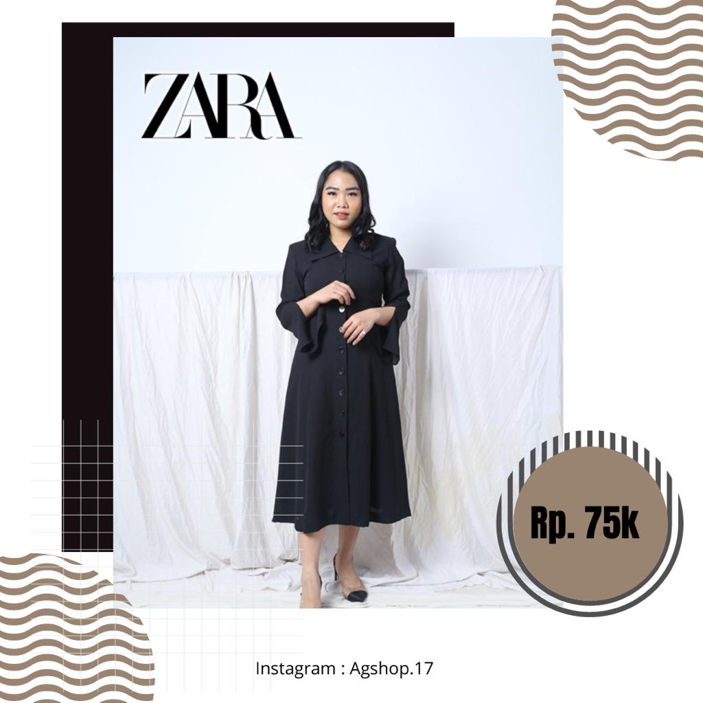 DRESS ZARA/DRESS WANITA BRAND ZARA/TAG/LABEL ZARA/DRESS ZAWAR WOMAN