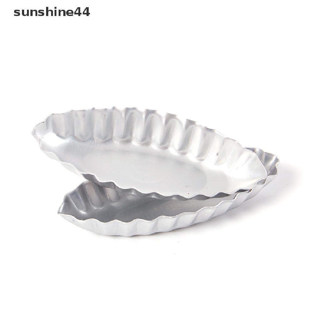 Sunshine Cetakan Egg Tart DIY Bentuk Perahu Bahan Aluminum