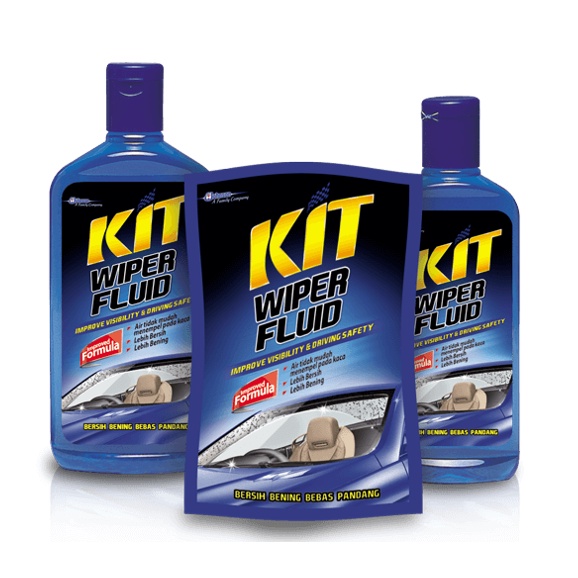 KIT Wiper Fluid 500 ml / Bersihkan Kaca Mobil Dari Kotoran Maupun Endapan Lemak Knalpot / DSM