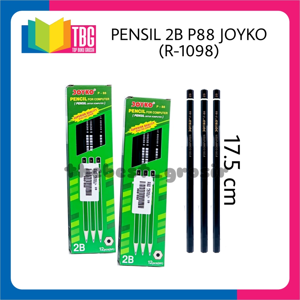 

1 PCS PENSIL 2B P88 JOYKO / PENSIL JOYKO/ PENCIL 2B/ PENSIL KAYU
