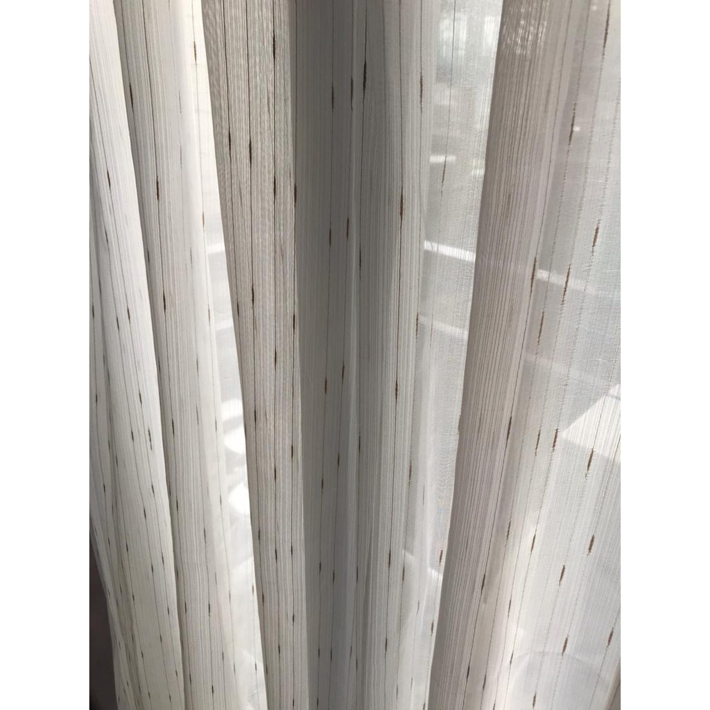 Vitrage | Vitrase | Gorden Motif Air Hujan Gold - Silver