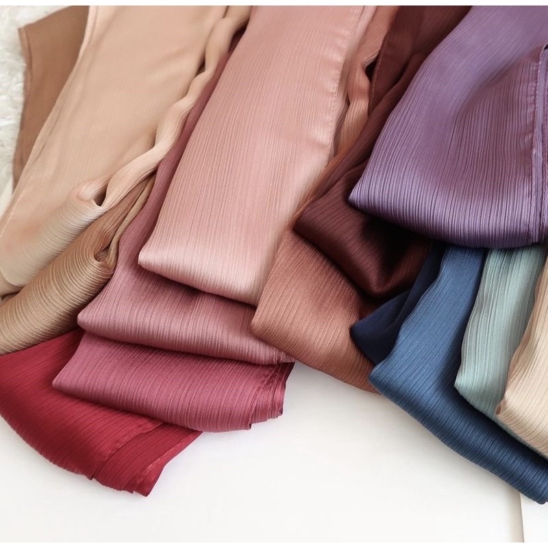 Pashmina Chiffon Crinkle Silk Malaysia