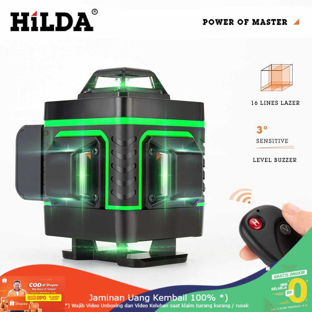 (BISA COD) RVOSTR Hilda Mesin Self Leveling 16 Line Laser 4D with Remote - LD-515