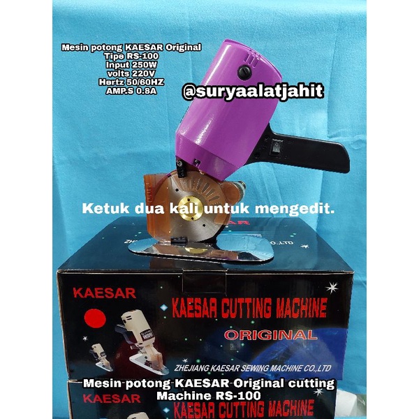 Mesin potong KAESAR Original cutting Machine RS-100 =RP.625.000/1PCS