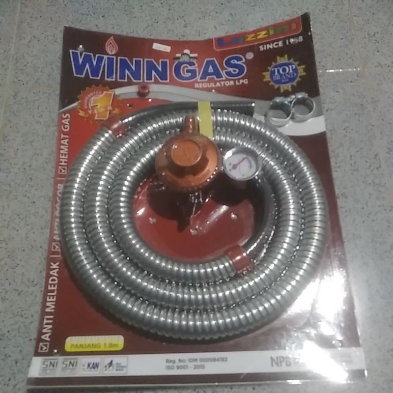 Selang Gas Plus Regulator LPG  Winn Gas
