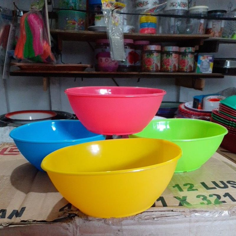 (HARGA PERLUSIN) Mangkok Happy L/Mangkok plastik/Mangkok lusinan/Mangkok