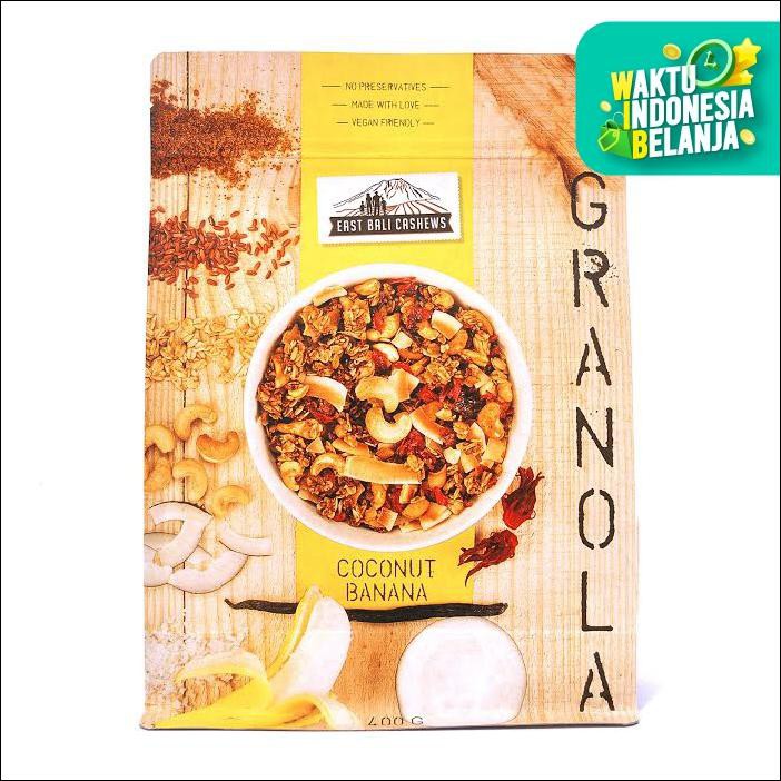 

EAST BALI CASHEW, GRANOLA COCONUT BANANA (400GR)