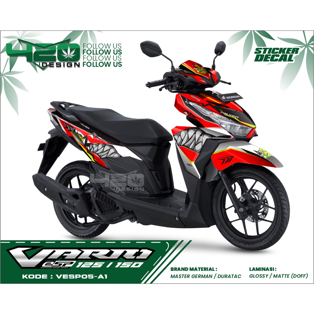 Stiker Decal Full Body HONDA VARIO 125/150 ESP - Stiker Dekal Body Motor VARIO 125/150 ESP - VESP05