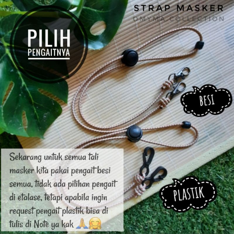 COD Strap masker cowo cewe unisex/ tali masker pria wanita/ konektor masker hijab 2in1