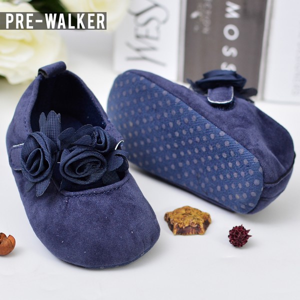 Sepatu Bayi Navy Perempuan Prewalker Baby S647