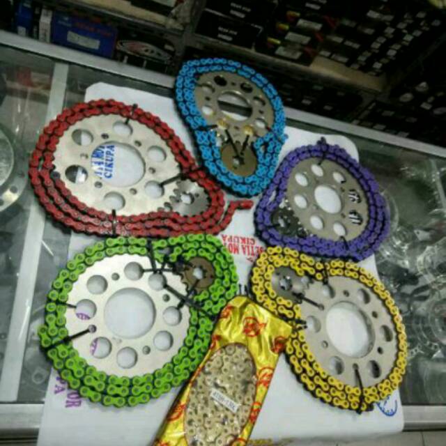 Gearset Girset 415 Rante Warna Jupiter z Vega Mx Vixion cb150 Karisma Satria Fu CBR150R Megapro dll