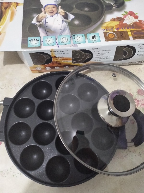 Cetakan Kue Happy Call 12 Lubang Datar Martabak Mini - Happycall