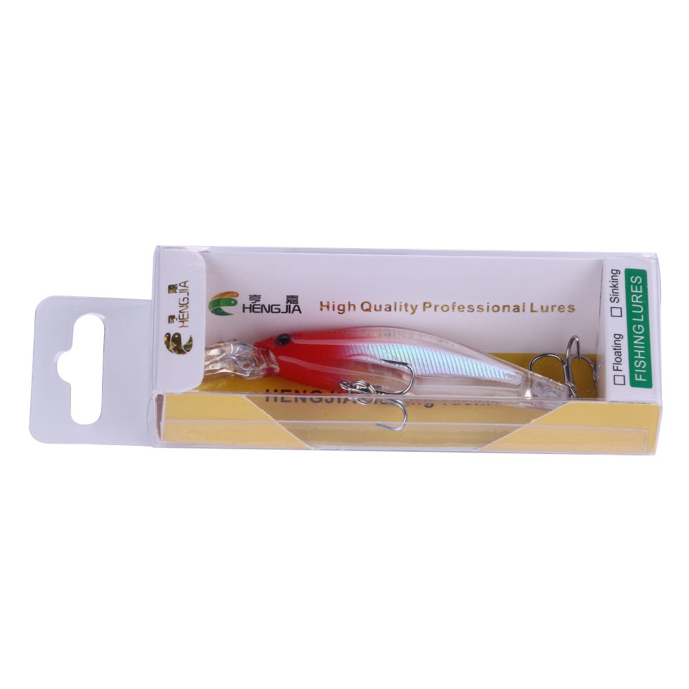 Hengjia 1pc Umpan Pancing Hard bait Bentuk Ikan Imitasi Ukuran 0.6-1.5m