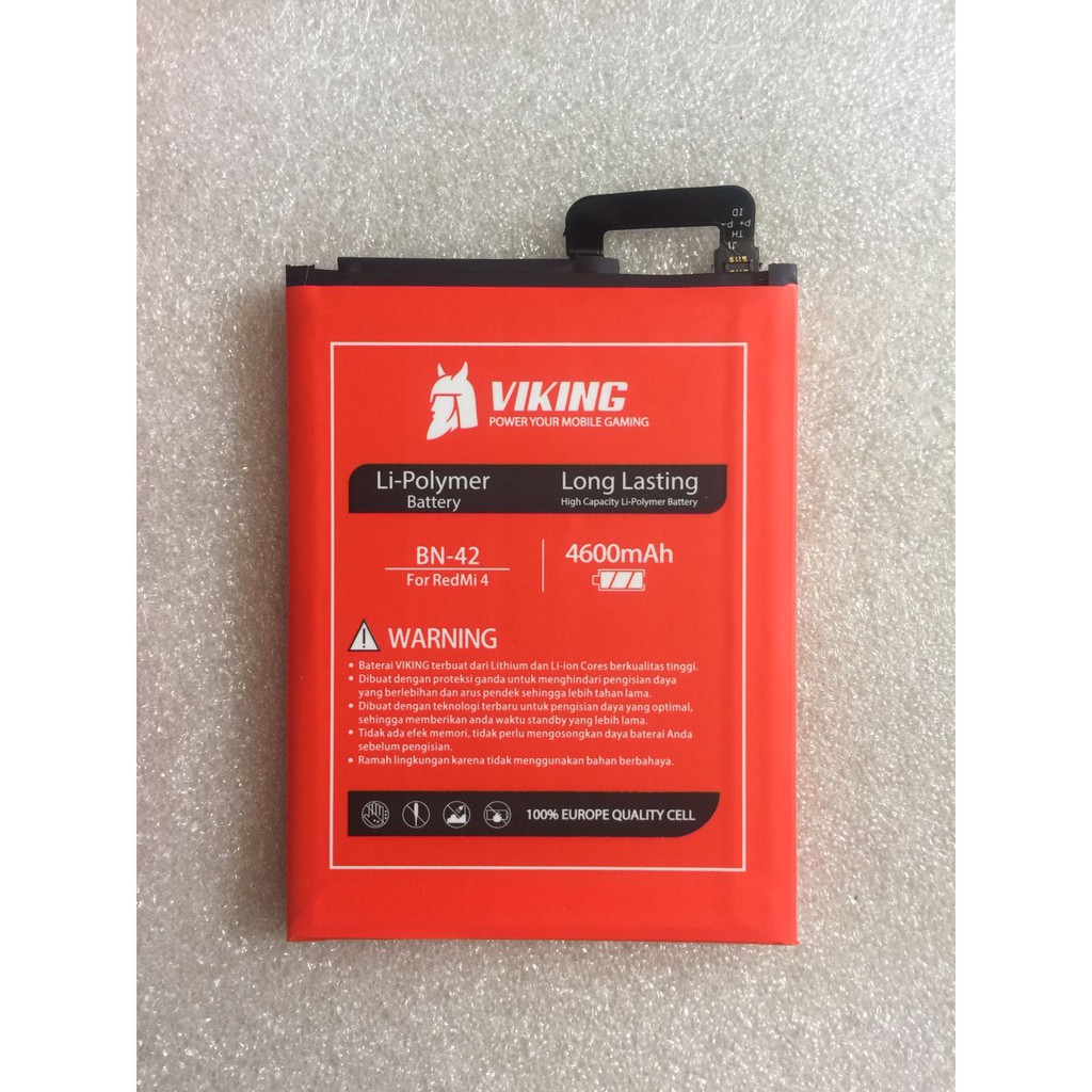 Baterai Double Power Viking 4600mAh BN42 Xiaomi Redmi 4 - Batre