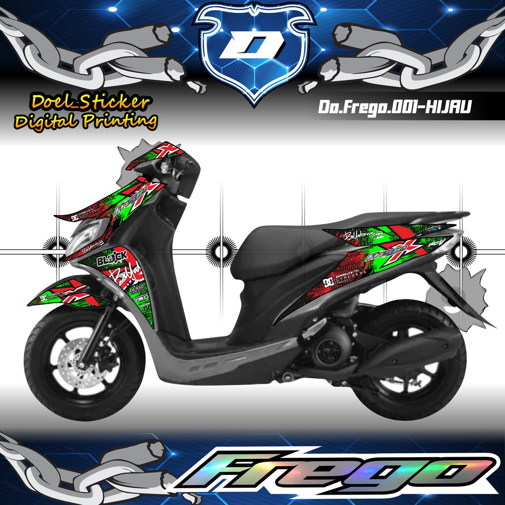 STICKER STRIPING LIST VARIASI  YAMAHA FREEGO 001