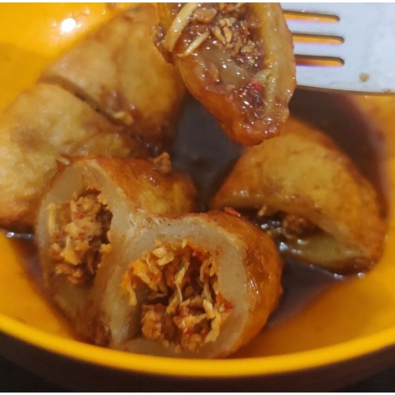 

Cireng Isi Ayam Suwir Guyur Cuko (Isi 10)