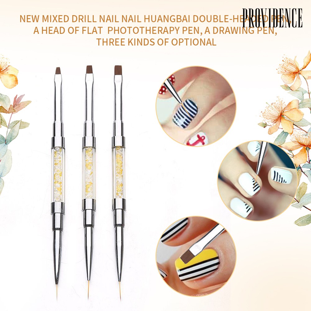 Providence UV Gel Polish Nail Brush Pen Drawing Liner Rhinestone Stud Picker Manicure Tool