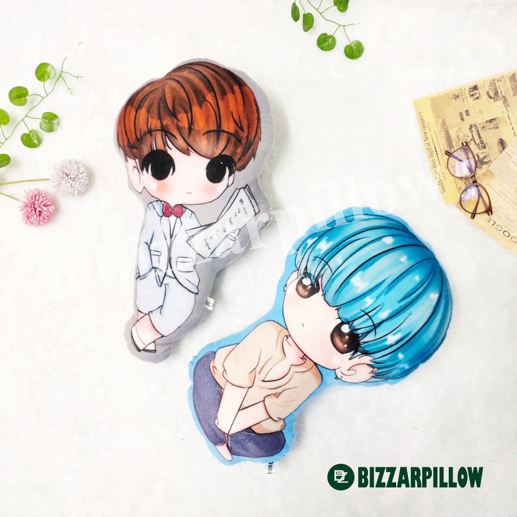 Bizzarpillow Bantal Kpop Karakter Chibi size L BZ208