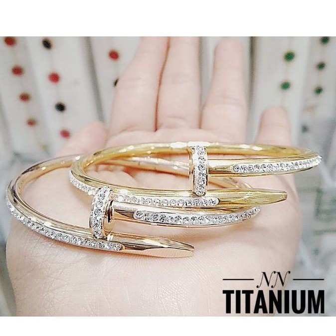 Titanium Gelang paku godl