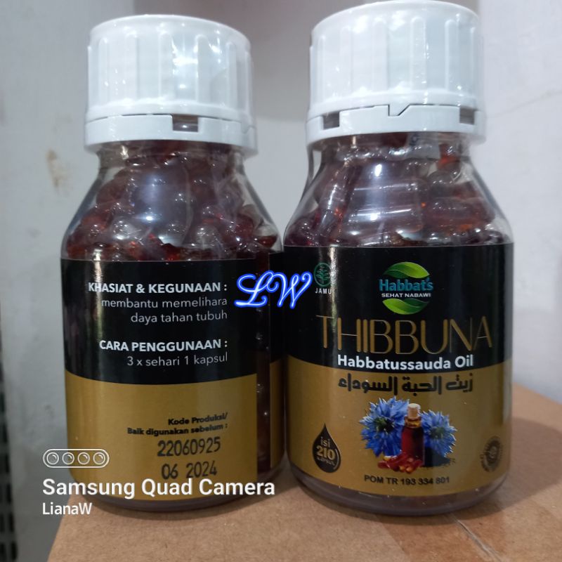 THIBBUNA KAPSUL MINYAK HABBATUSSAUDA OIL 210 KAPSUL