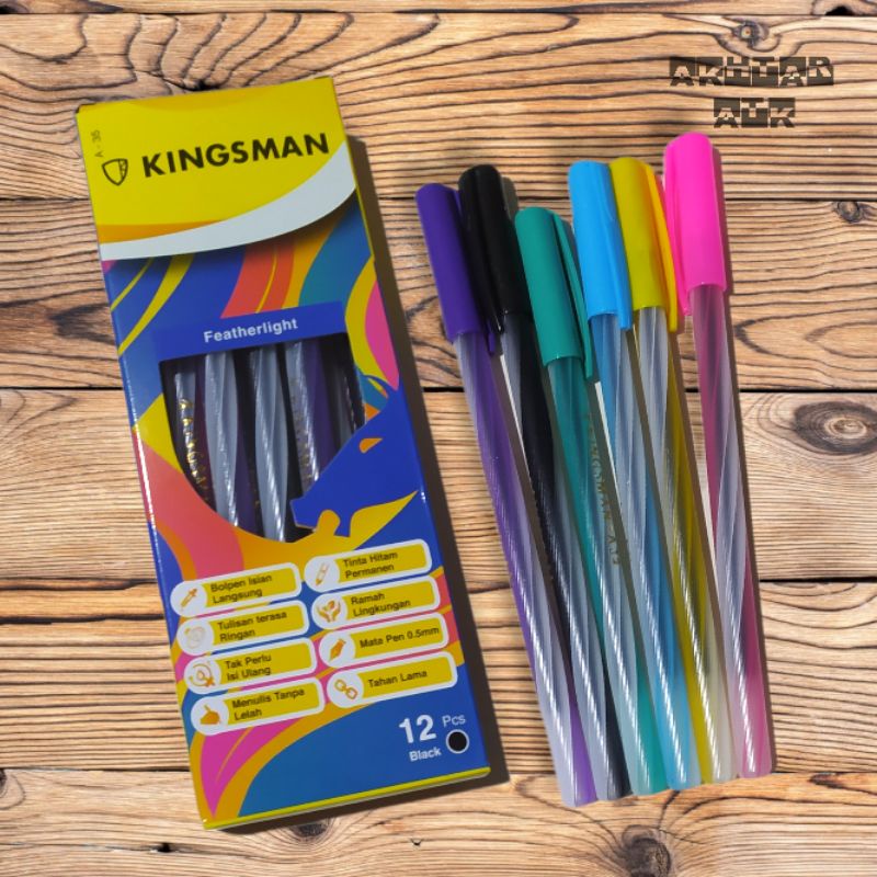 Pulpen / Bolpen Kingsman A-35 0.5 (12Pcs) Bolpen Murah