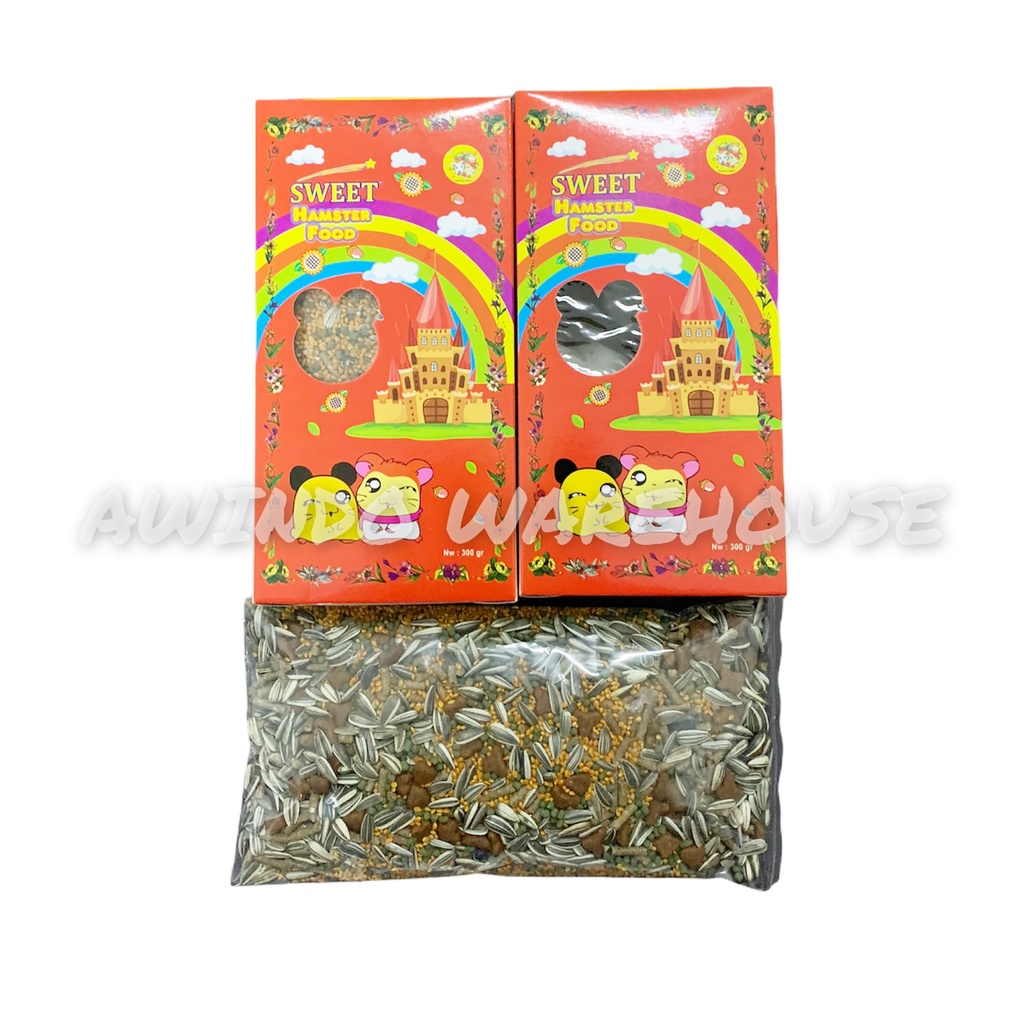 SWEET HAMSTER FOOD KUACI MAKANAN SNACK HAMSTER KUACI 300 GRAM