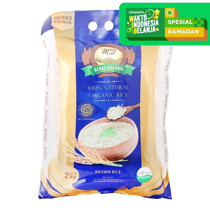 

Big Sale MD - Organic Brown Rice 2kg - Beras Coklat - Organik - Rendah Kalori Big Sale