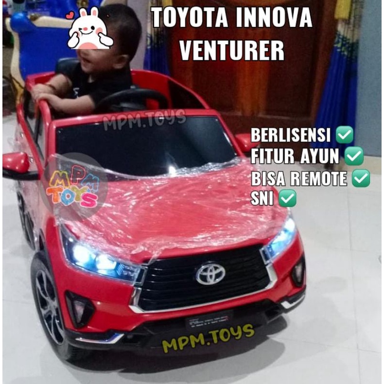 Grab Mobil Aki Anak TOYOTA INNOVA VENTURER LISENSI TOYOTA PMB m7288 ORIGINAL SNI Mobilan Aki Venture