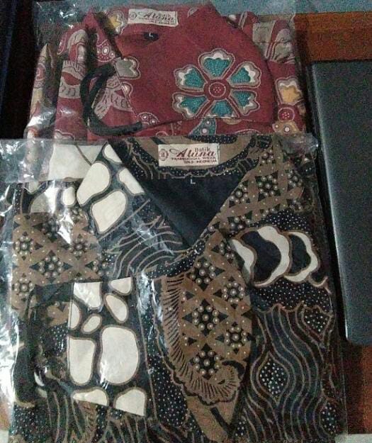 Batik Pria Slim Fit Lengan Panjang Modern Premium Original Produksi Batik Aluna 007