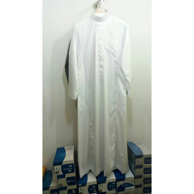 Jubah al haramain putih polos