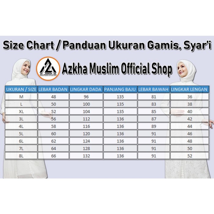 Wanita AZKHA Brokat 7 Gamis Putih Lebaran Gamis Busana Baju Umroh Wani