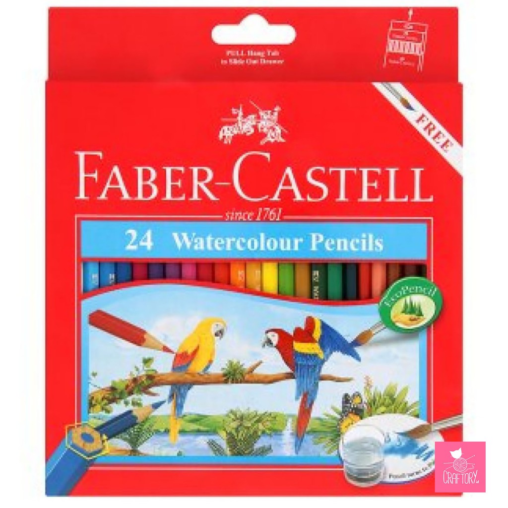 

FABER CASTELL WATERCOLOUR PENCILS / PENSIL WARNA CAT AIR ISI 24
