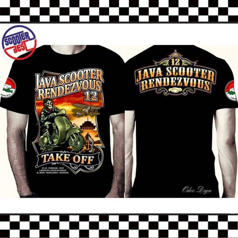 KAOS VESPA JSR 12 BANDUNG KAOS VESPA JUMBO M - XXL