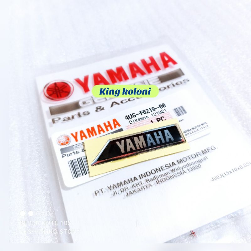 Emblem stiker fizr batok lampu fizr original