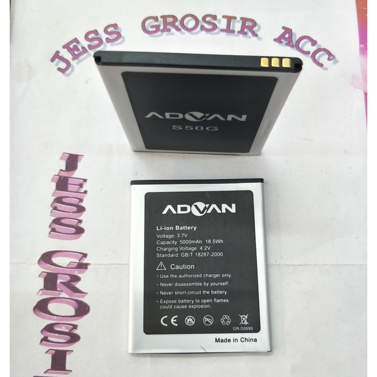 Baterai Battery ADVAN Vandroid S50G , S 50G , Double Power 5000Mah - Hitam