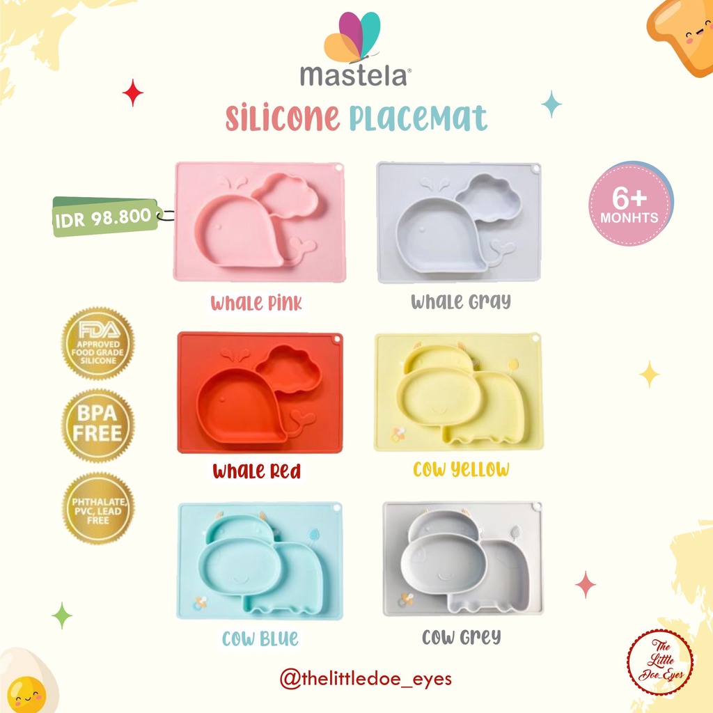 Mastela Silicone Placemat / piring silikon anak