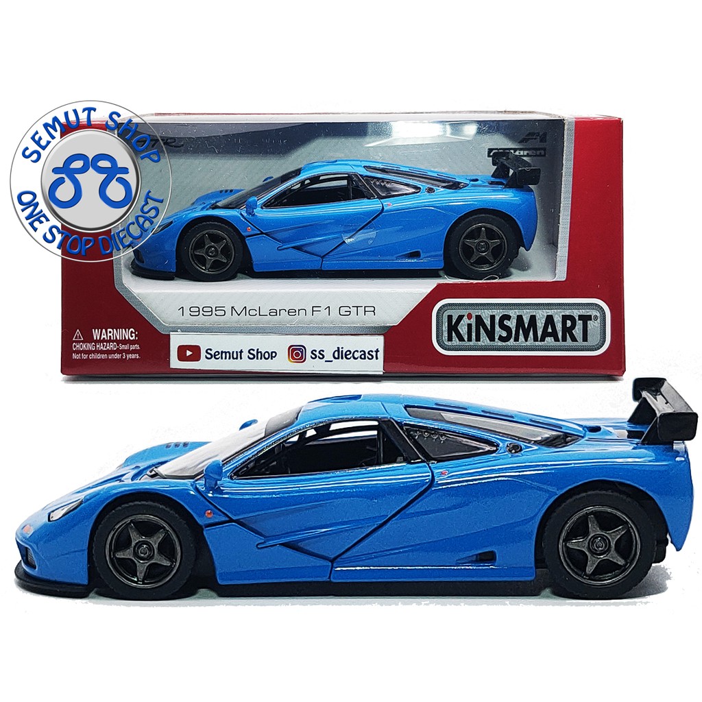 Kinsmart 1995 McLaren F1 GTR Polos niatur Diecast mobil McLaren F1 GTR