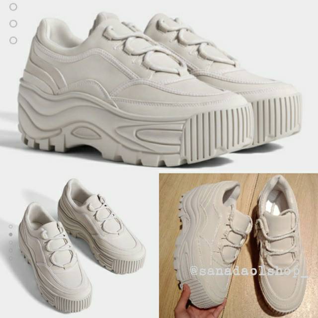 bershka platform sneakers