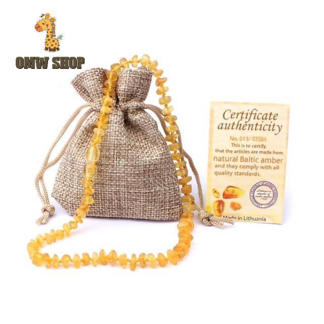 OMWshop Kalung Amber Bayi Kalung Anti Rewel Pereda Nyeri OMWshop Kalung Amber Bayi Kalung Anti Rewel Pereda Nyeri