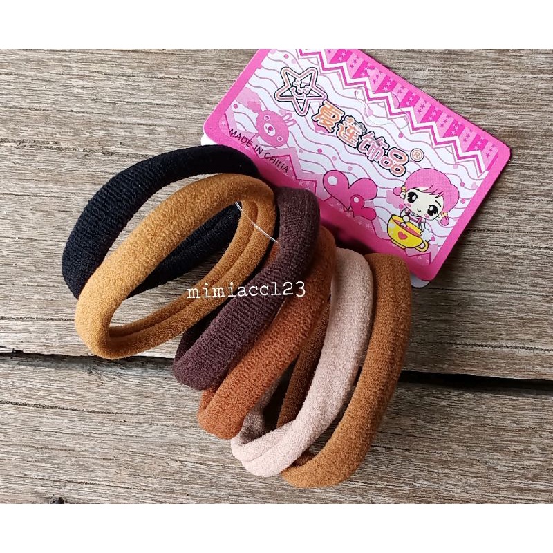 KUNCIR RAMBUT WANITA/ IKAT RAMBUT WARNA PASTEL/ IKAT RAMBUT SET-L