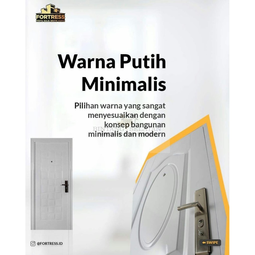 PINTU BAJA FORTRESS Pintu Kamar Pintu Utama BAJA URBAN DOOR BESI 80cm