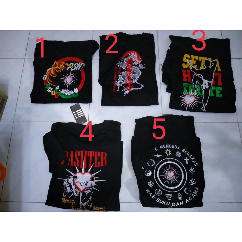 kaos PSHT panjang kaos PSHT Bordir