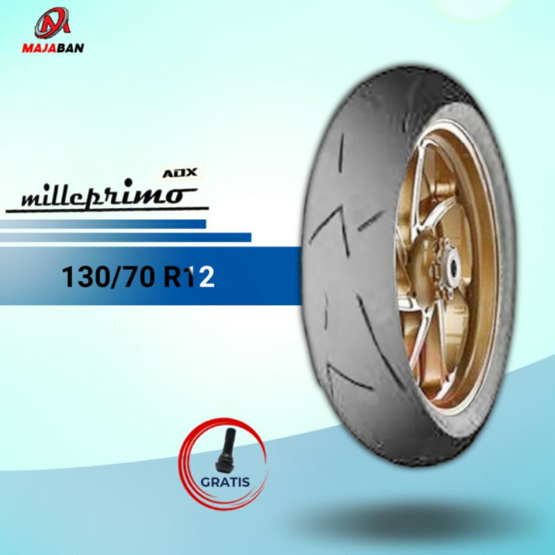 Ban Motor SOFT COMPOUND - VESPA MATIC // ADX MILLEPRIMO 130/70 Ring 12 Tubeless