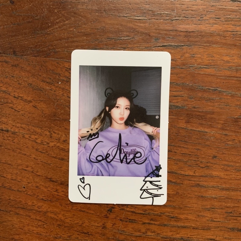 photocard benefit polaroid ive eleven yzy yizhiyu pob bene gaeul