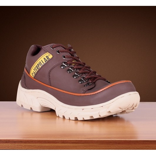 Unik Sepatu safety pria kulit model ter anyar caterpillar Limited