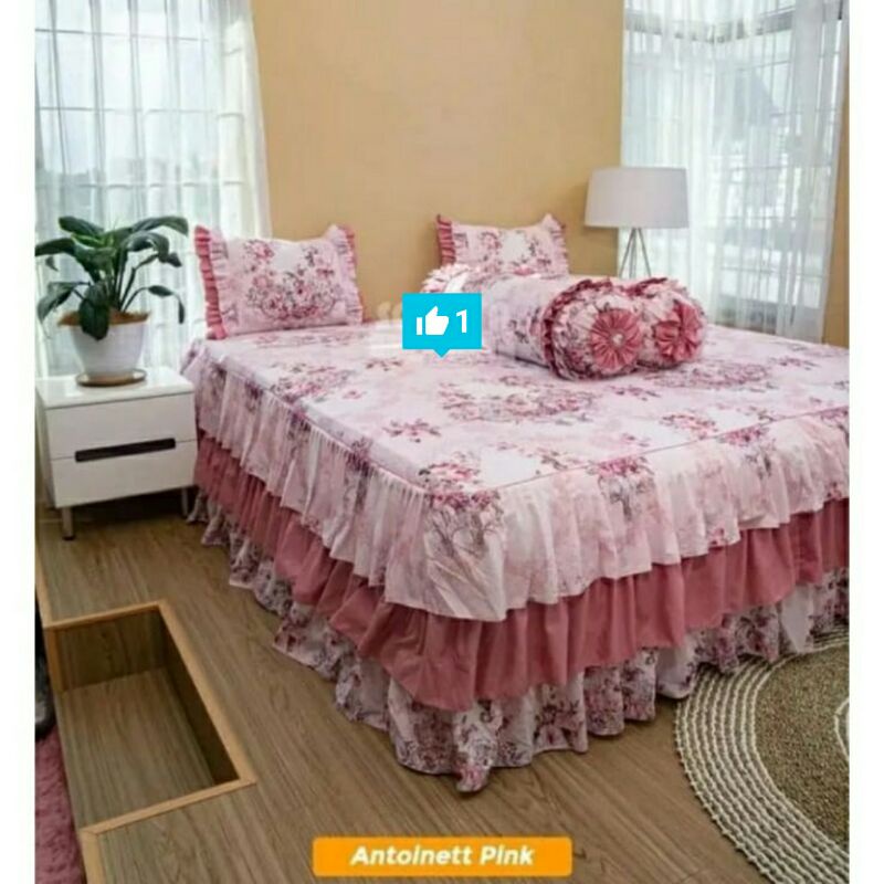Sprei Rumbai Susun 3 Katun Lokal Motif Antoinette By Star
